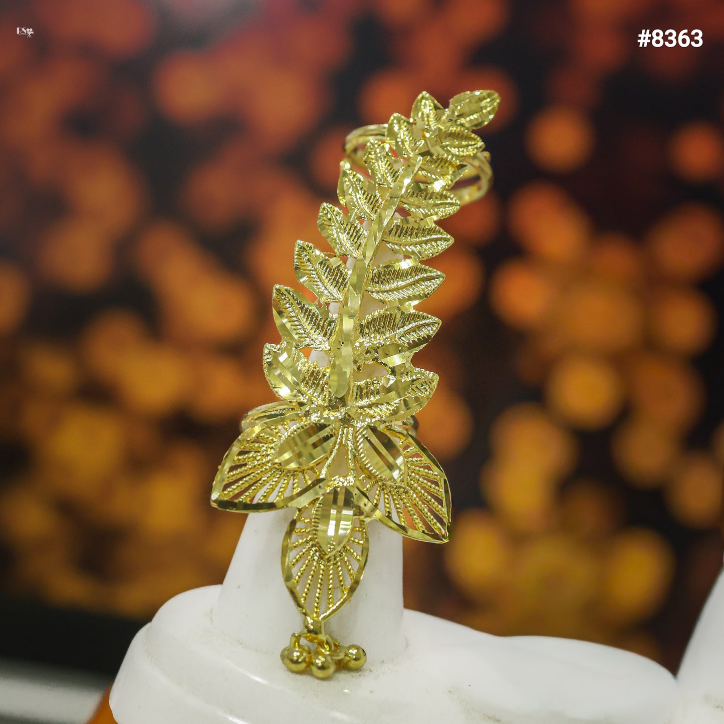 Gold Plated Finger Ring 5 Gram Gold Plated Jewellery PMJ Model No : 8363