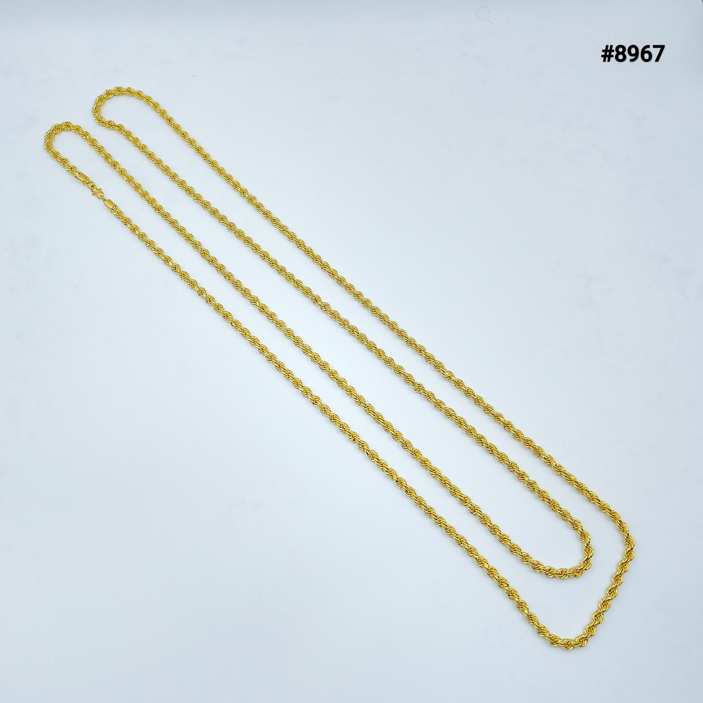 PMJ Premium 2 meter Long Gold Plated Chain Necklace Model No : 8967
