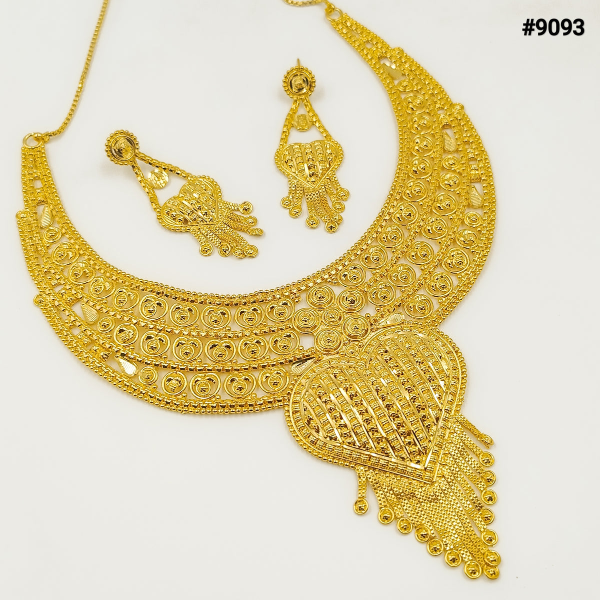 Gold Plated SHORT NECKLACE 5 Gram Gold Plated Jewellery PMJ Model No: 9093
