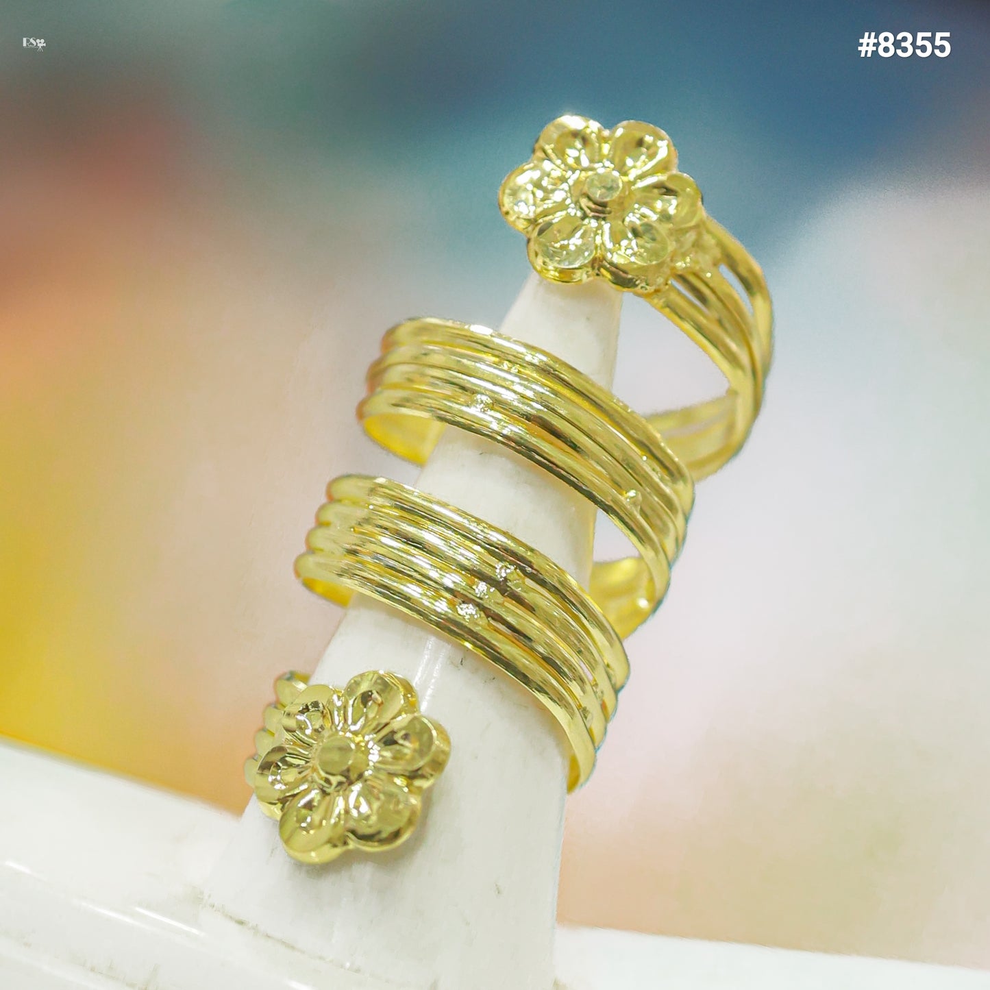 Gold Plated Finger Ring 5 Gram Gold Plated Jewellery PMJ Model No : 8355