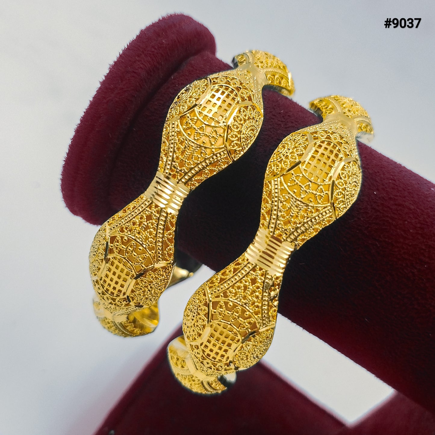 Gold Plated BANGLE 5 Gram Gold Plated Jewellery PMJ Model No : 9037