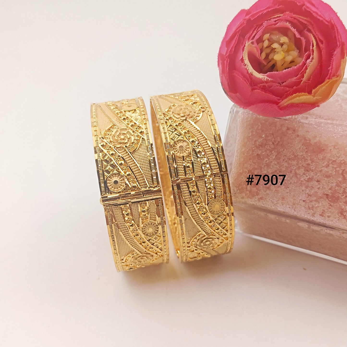 Gold Plated BANGLE 5 Gram Gold Plated Jewellery PMJ Model No : 7907