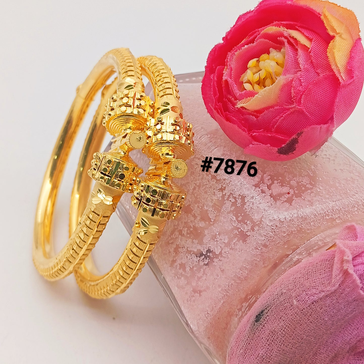 Gold Plated BANGLE 5 Gram Gold Plated Jewellery PMJ Model No : 7876