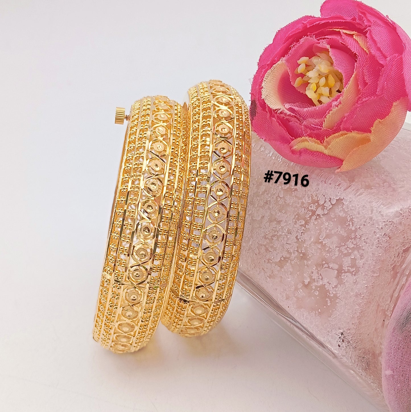 Gold Plated BANGLE 5 Gram Gold Plated Jewellery PMJ Model No : 7916