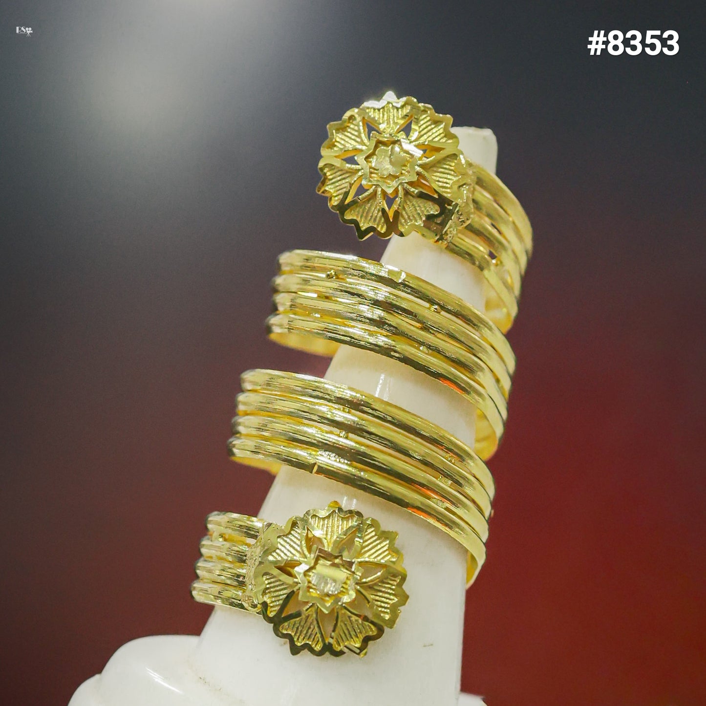 Gold Plated Finger Ring 5 Gram Gold Plated Jewellery PMJ Model No : 8353