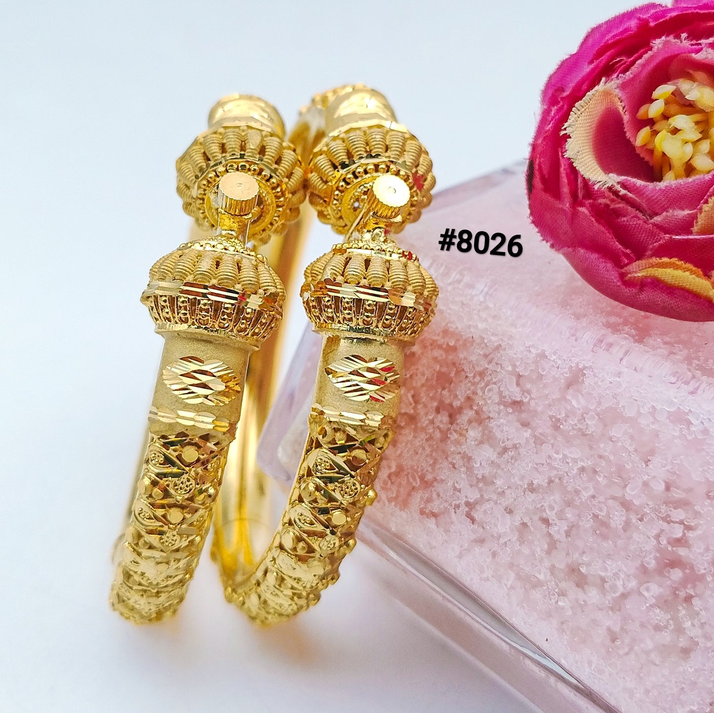 Gold Plated BANGLE 5 Gram Gold Plated Jewellery PMJ Model No : 8026