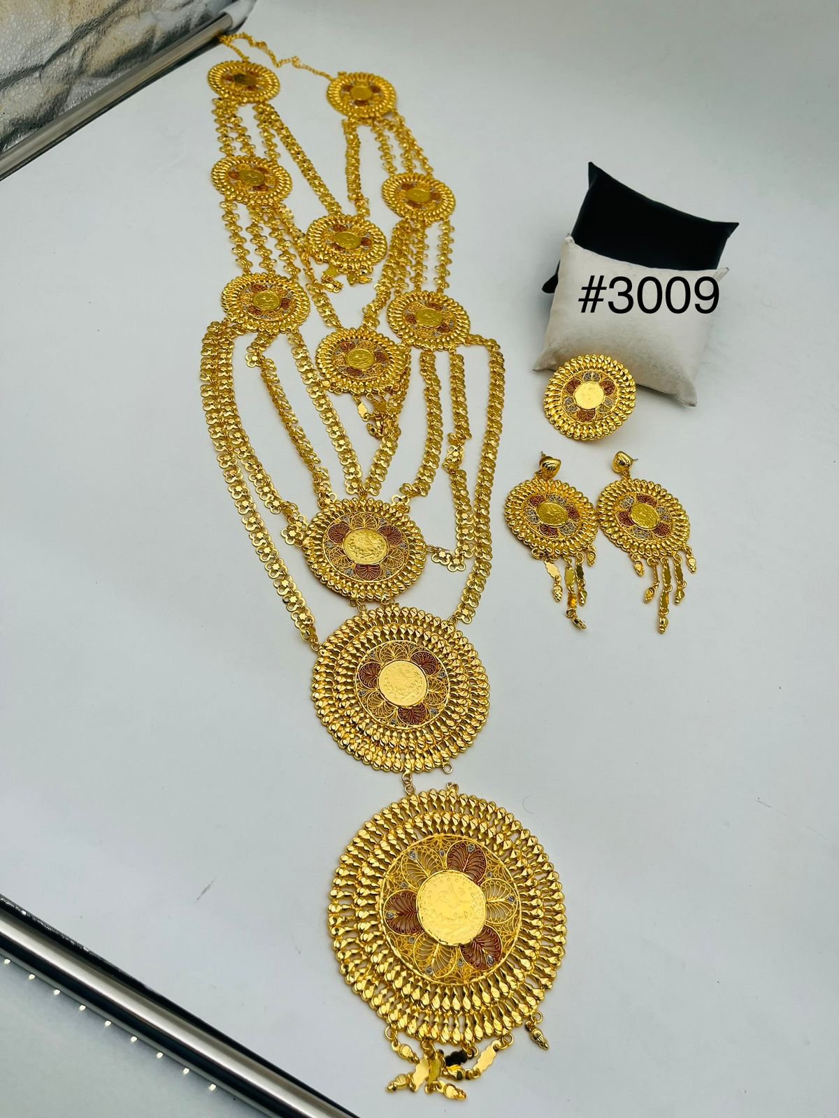 PMJ Big Coin Colored Necklace Model No. 3009