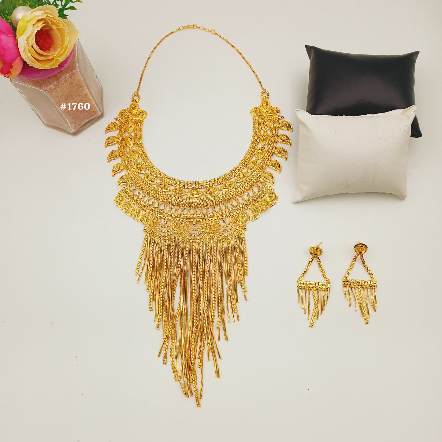 African Bijoux Gold Plated Necklace