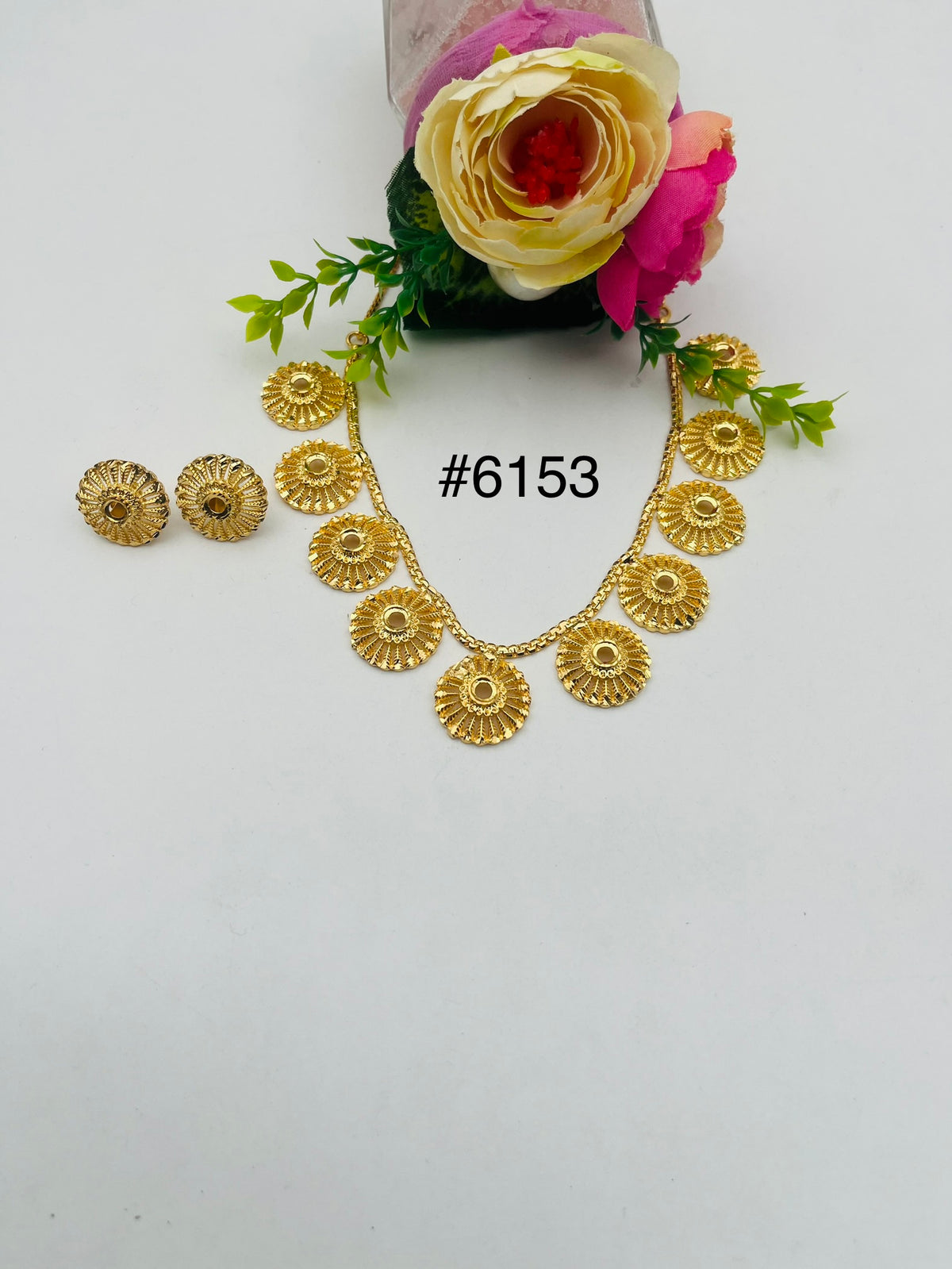 Gold Plated Short Necklace, PMJ Model No: 6153
