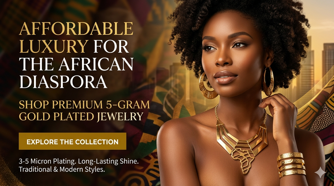 Bijoux en Plaqué Or 5 Microns : L'Éclat du Patrimoine pour la Diaspora Africaine en 2026