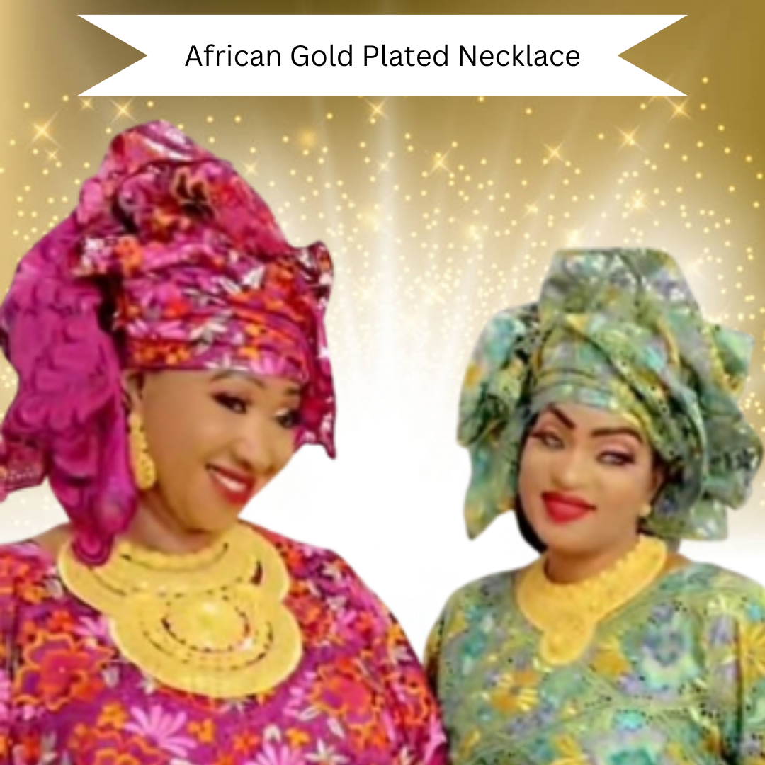 African Bijoux Gold Plated Necklace