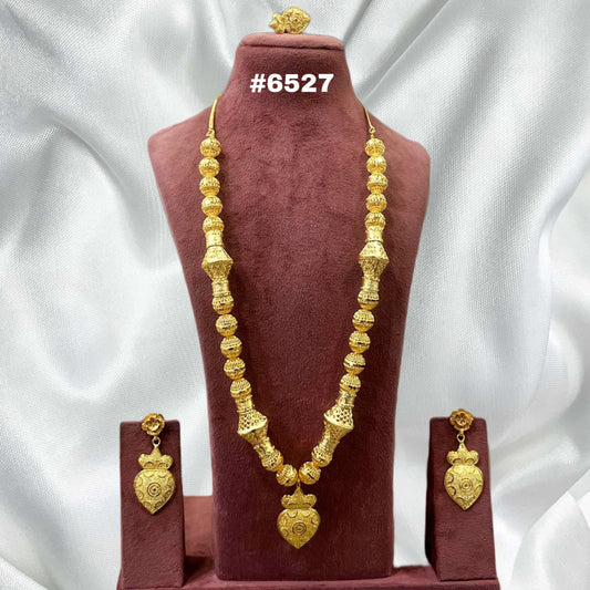 Exclusive Gold Plated Long Necklaces Set, PMJ Model No: 6527