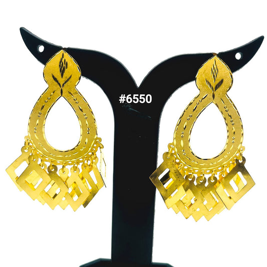 Gold Plated Designer Earrings, PMJ Model No: 6550