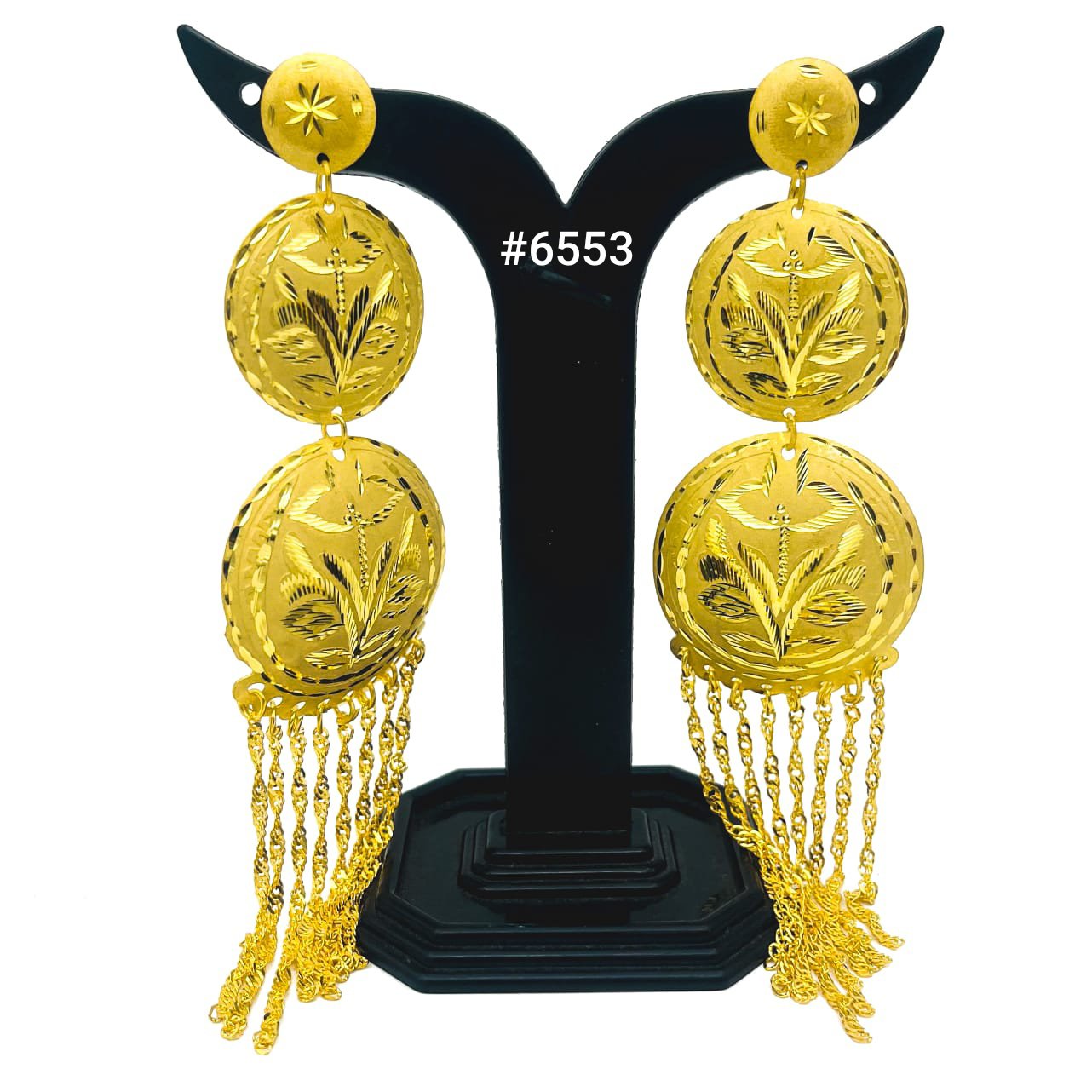 Gold Plated Designer Earrings, PMJ Model No: 6553