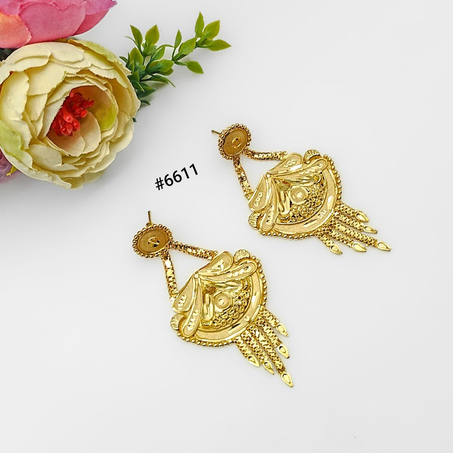 Gold Plated Designer Earrings, PMJ Model No: 6611