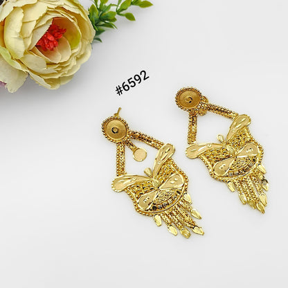 Gold Plated Designer Earrings, PMJ Model No: 6592