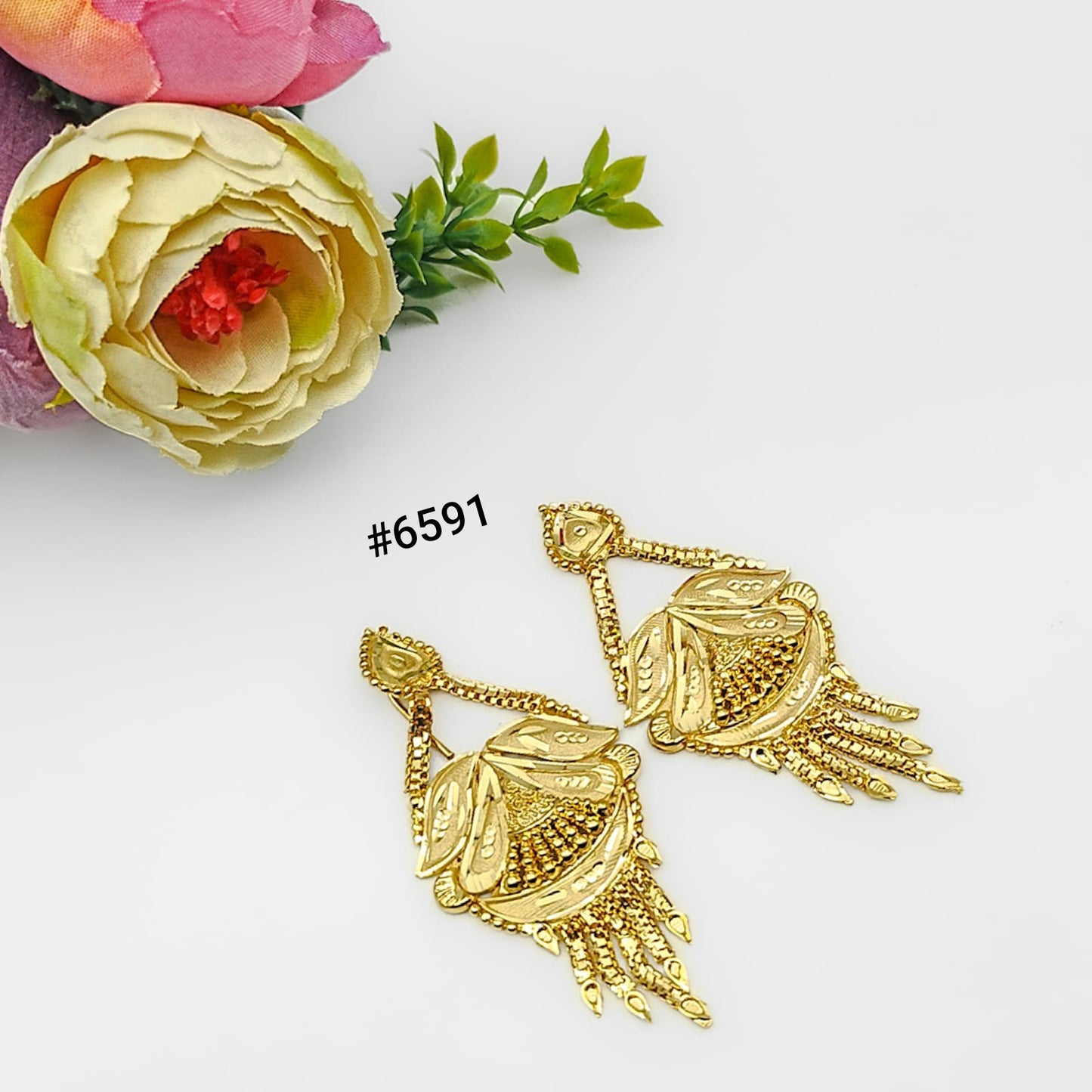 Gold Plated Designer Earrings, PMJ Model No: 6591