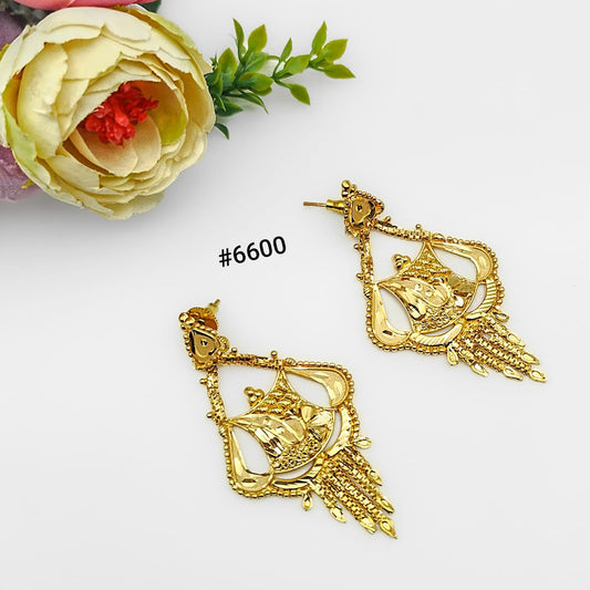 Gold Plated Designer Earrings, PMJ Model No: 6600