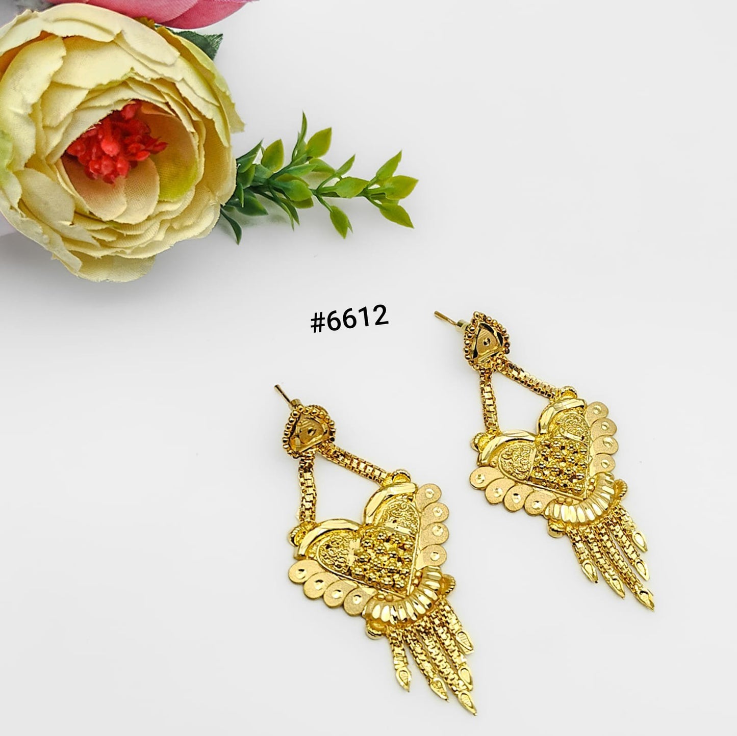 Gold Plated Designer Earrings, PMJ Model No: 6612