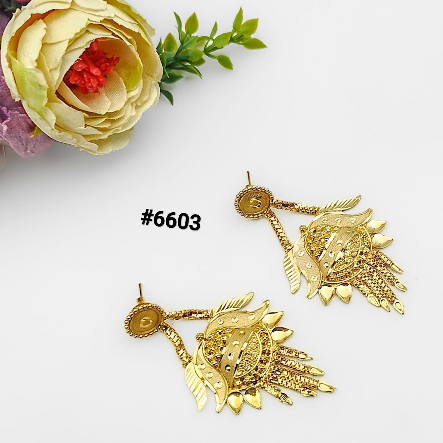 Gold Plated Designer Earrings, PMJ Model No: 6603