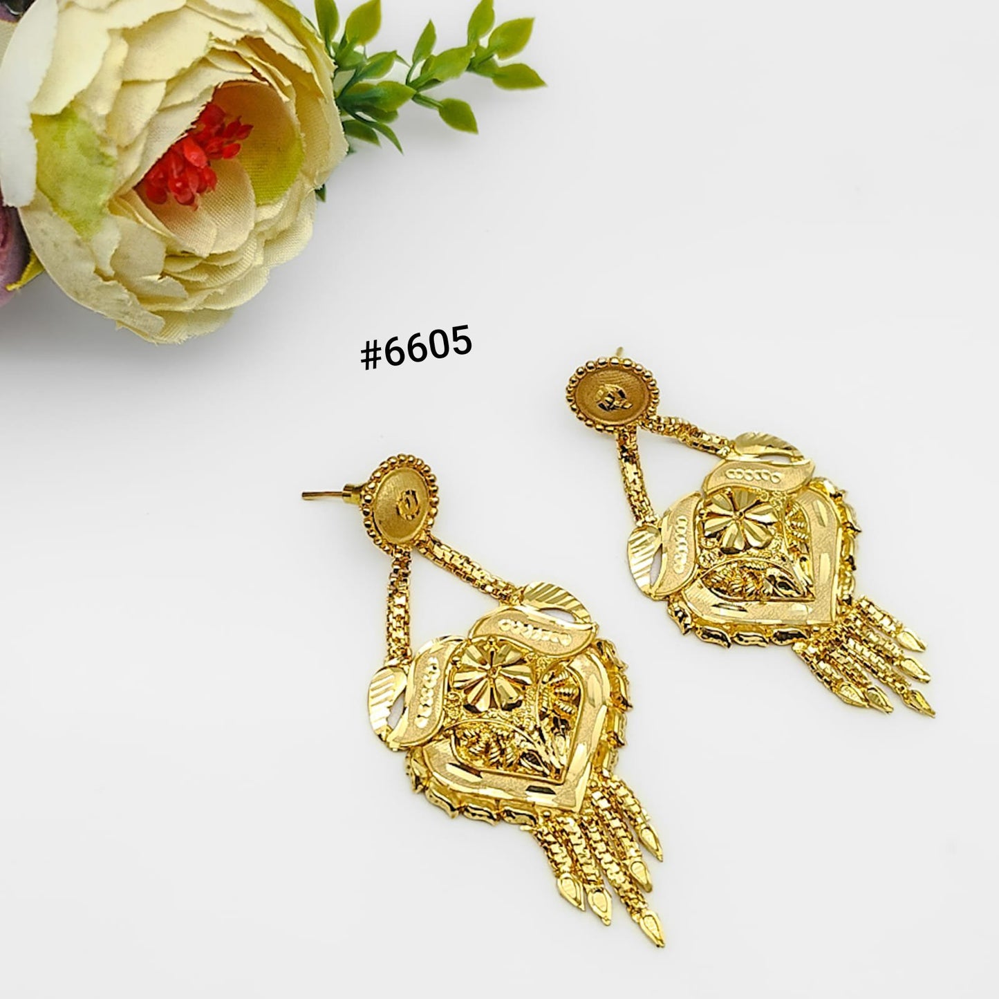 Gold Plated Designer Earrings, PMJ Model No: 6605