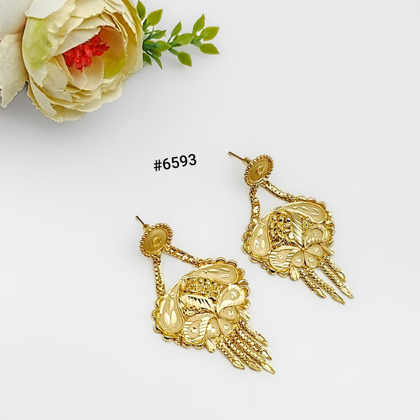 Gold Plated Designer Earrings, PMJ Model No: 6593