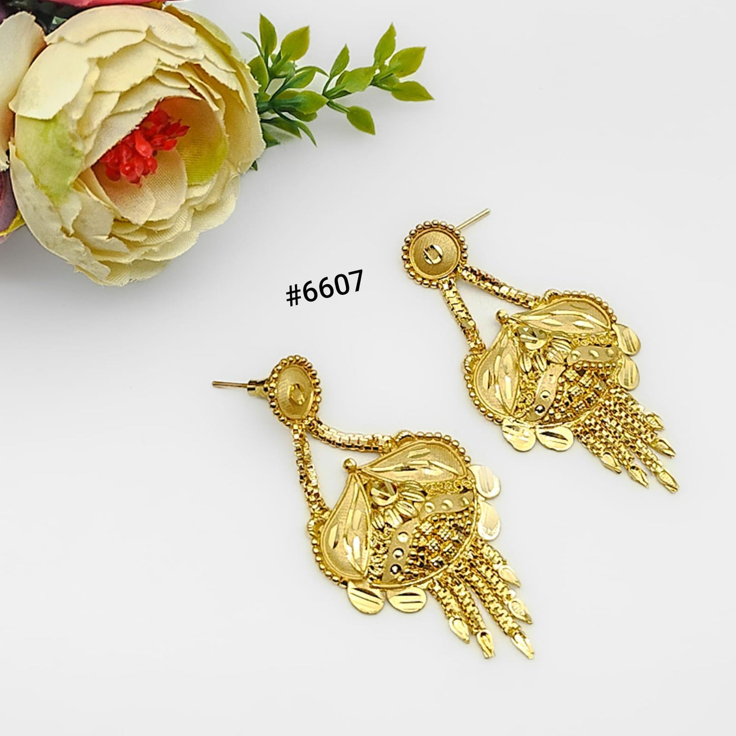 Gold Plated Designer Earrings, PMJ Model No: 6607