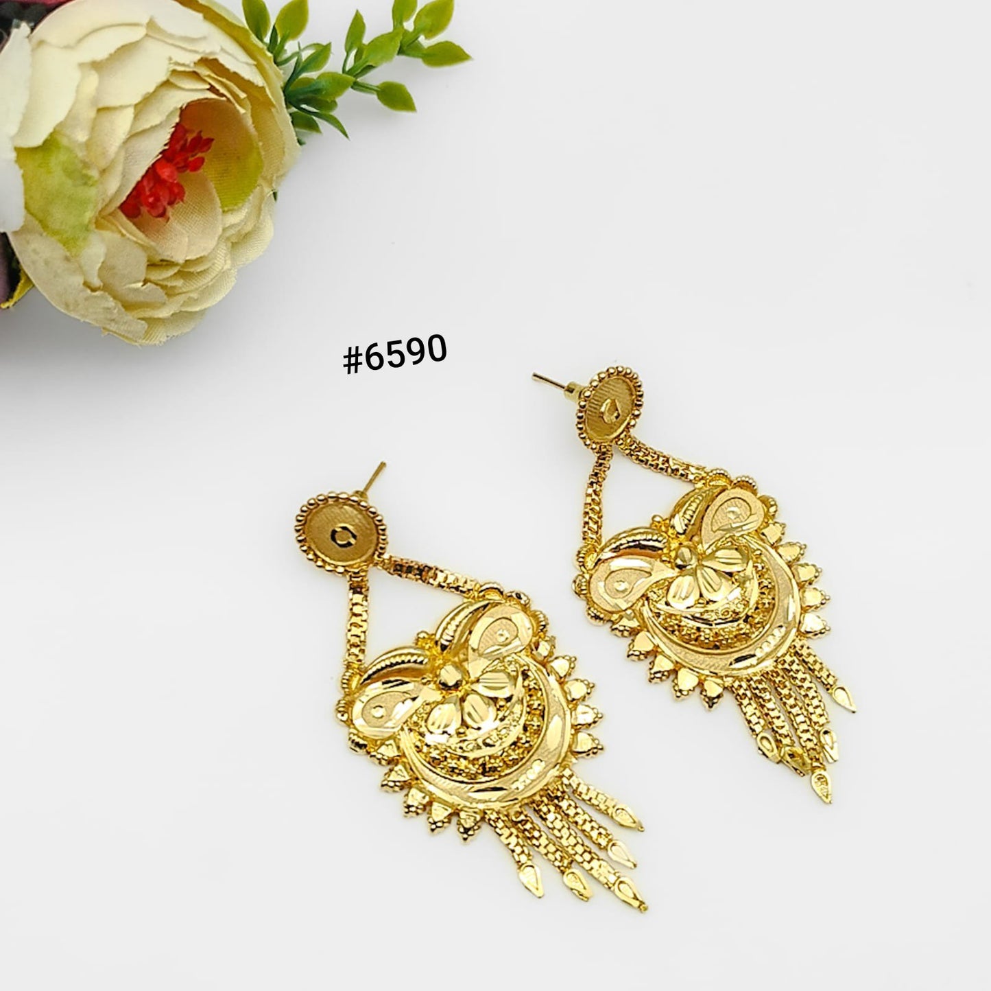 Gold Plated Designer Earrings, PMJ Model No: 6590