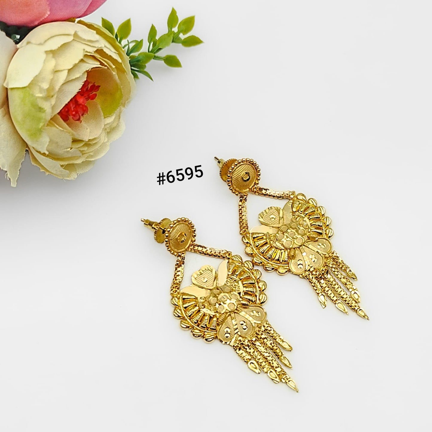 Gold Plated Designer Earrings, PMJ Model No: 6595