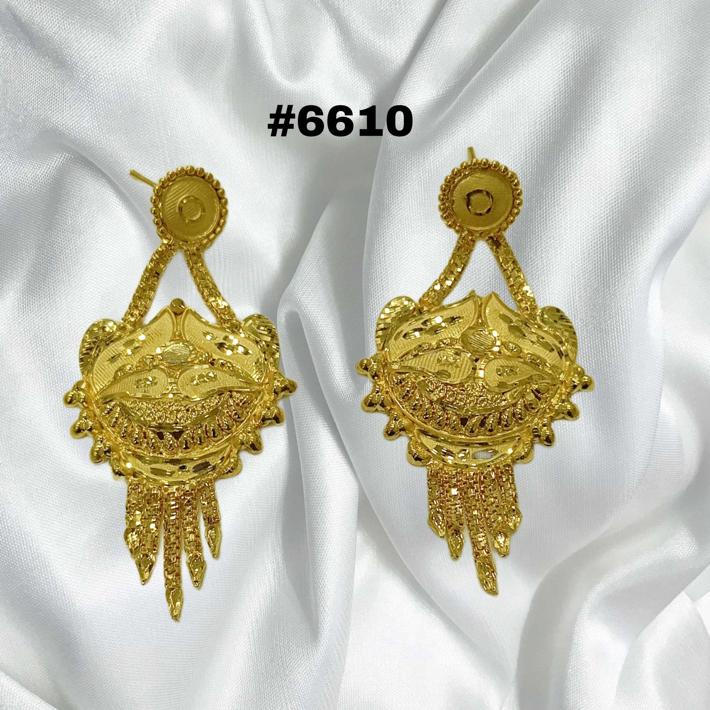 Gold Plated Designer Earrings, PMJ Model No: 6610