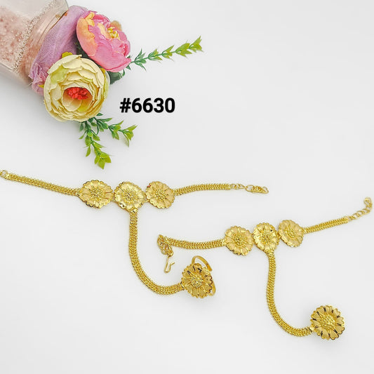 Gold Plated Hand Bracelet - Hathpan , PMJ Model No : 6630