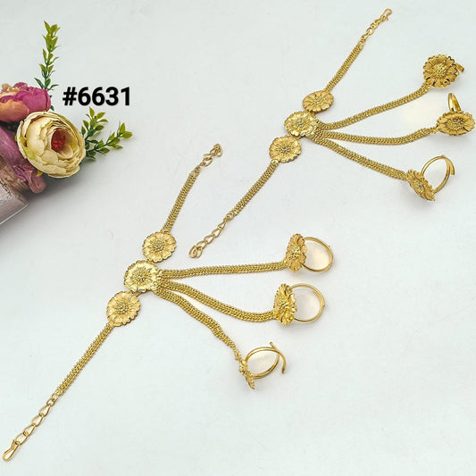 Gold Plated Hand Bracelet - Hathpan , PMJ Model No : 6631