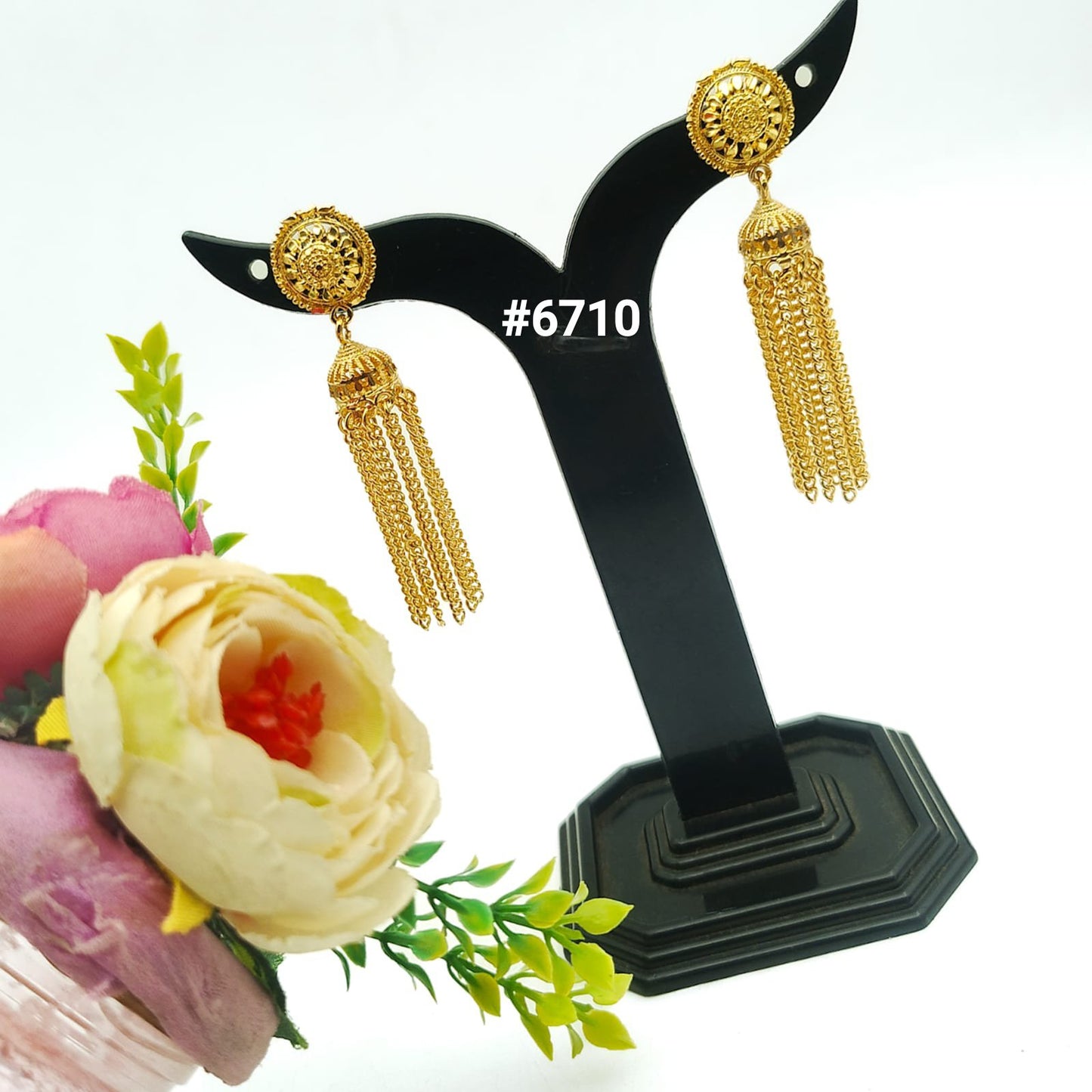 Gold Plated Designer Earrings, PMJ Model No: 6710