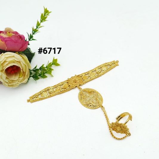 Gold Plated Hand Bracelet - Hathpan , PMJ Model No : 6717