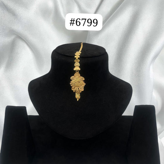 Gold Plated Maang Tika PMJ Model No: 6799