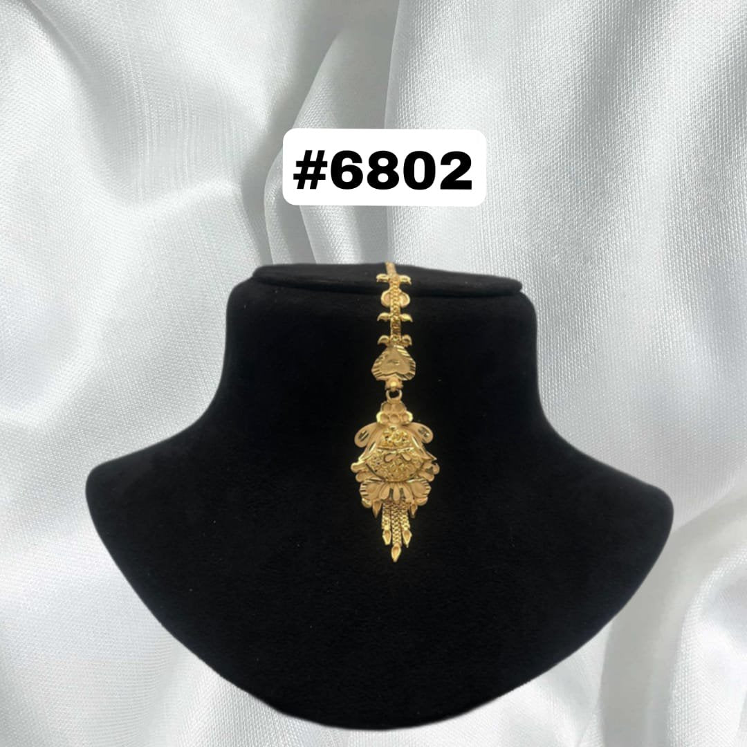 Gold Plated Maang Tika PMJ Model No: 6802