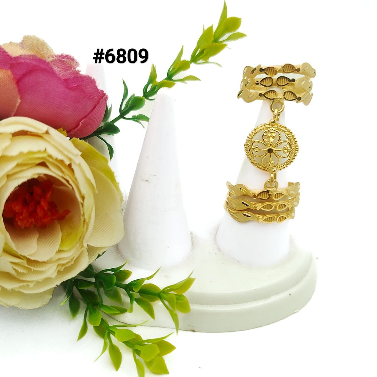 Rich Gold Plated Finger Ring, PMJ Model No: 6809