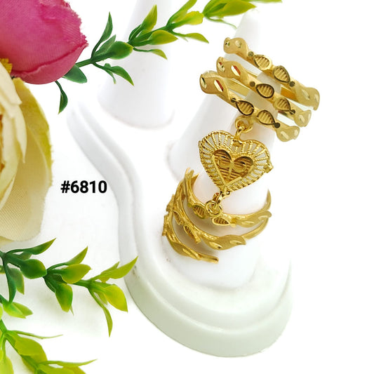 Rich Gold Plated Finger Ring, PMJ Model No: 6810