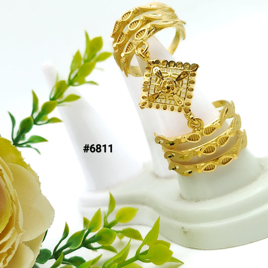 Rich Gold Plated Finger Ring, PMJ Model No: 6811