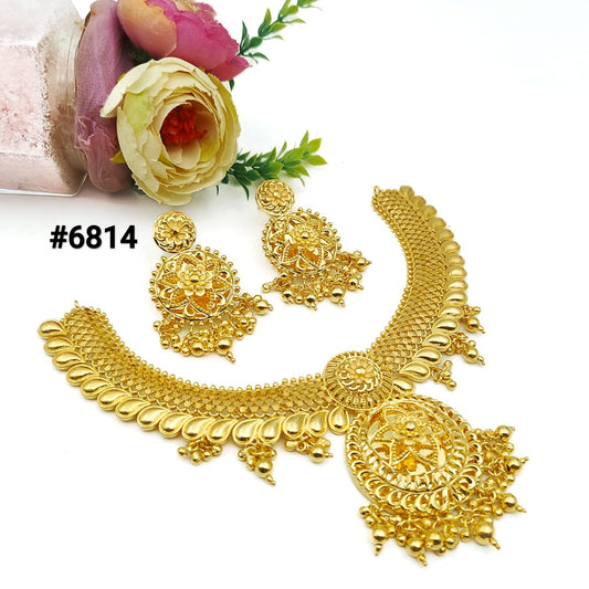 Gold Plated Small Necklace Set, PMJ Model No: 6814