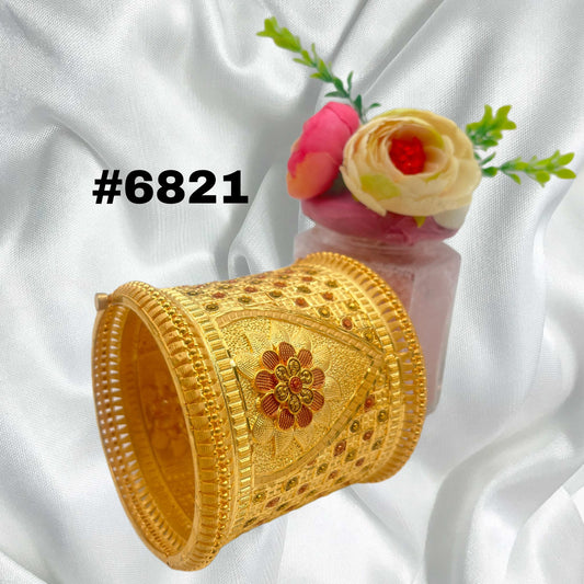 Gold Plated Bangles, PMJ Model No: 6821