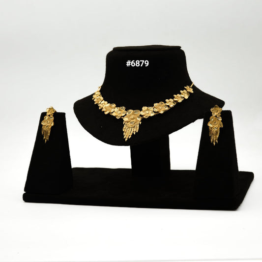 Gold Plated Small Necklace Set PMJ Model No : 6879