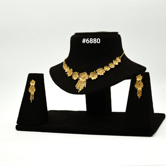 Gold Plated Small Necklace Set PMJ Model No : 6880