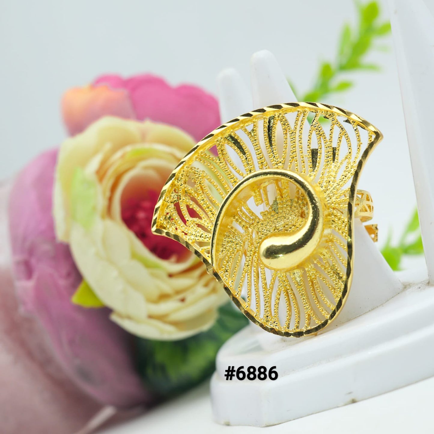 Gold Plated Finger Rings PMJ Model No : 6886