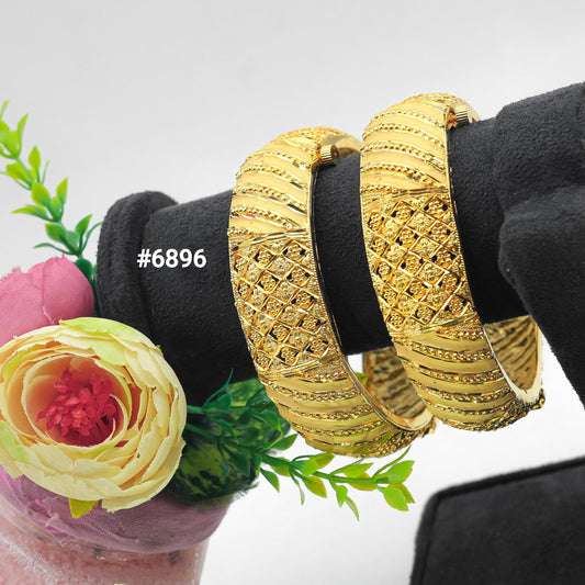 Gold Plated Bangles, PMJ Model No : 6896