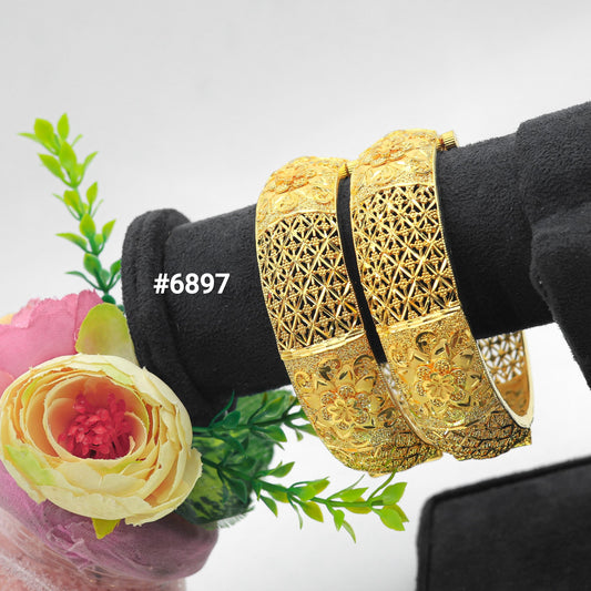 Gold Plated Bangles, PMJ Model No : 6897