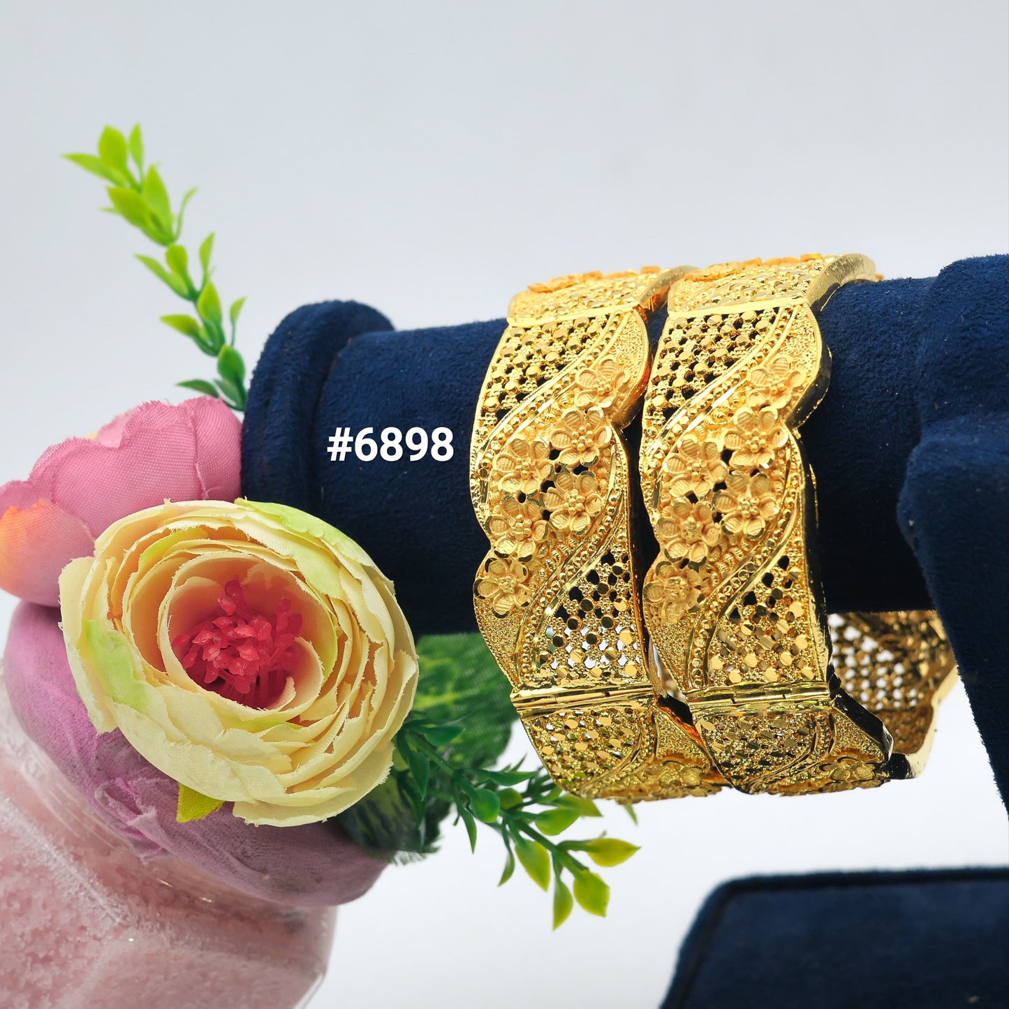 Gold Plated Bangles, PMJ Model No : 6898