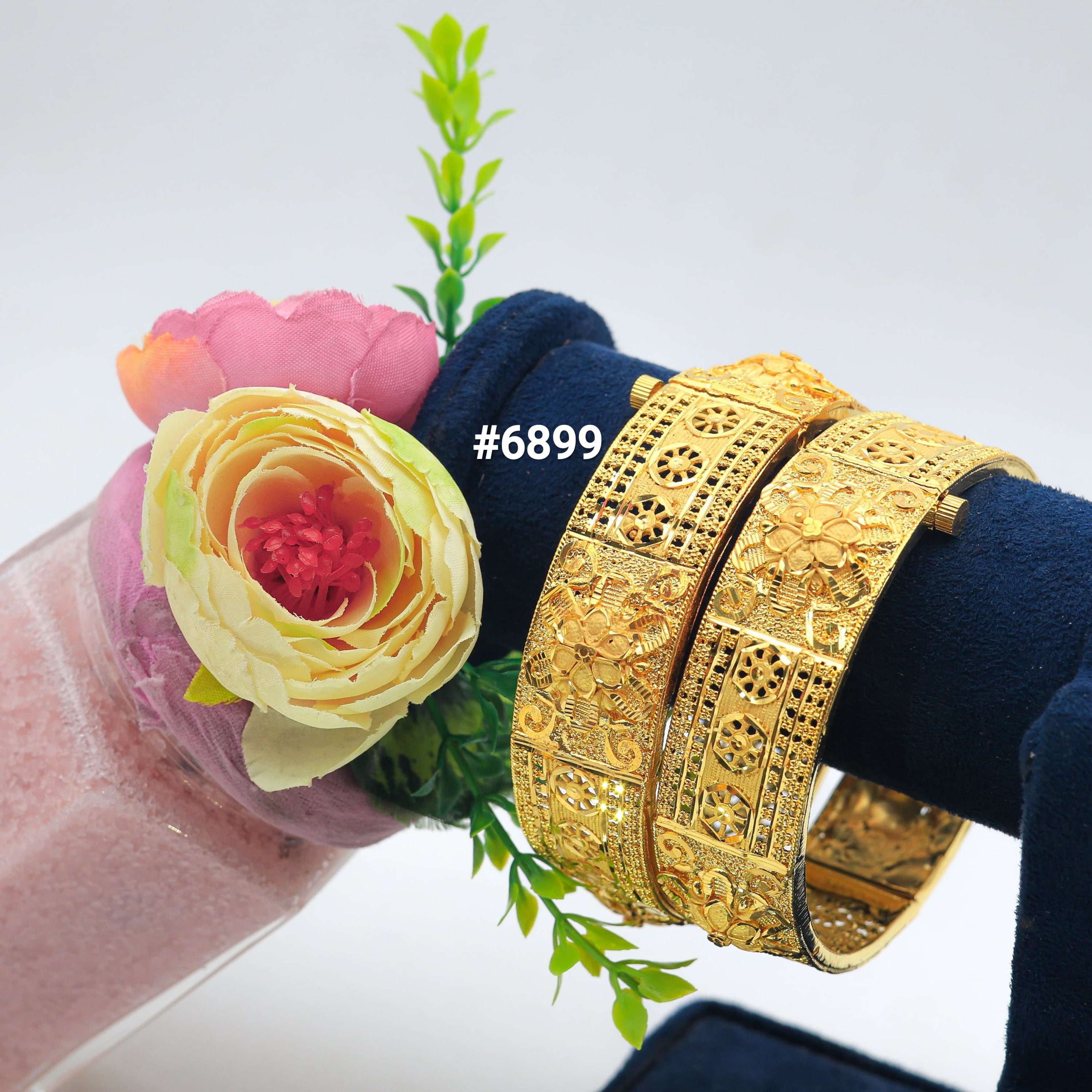 Gold Plated Bangles PMJ Model No 6899 Poojamani Jewellers LLP