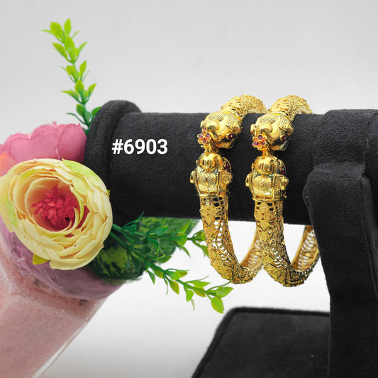 Gold Plated Bangles, PMJ Model No : 6903