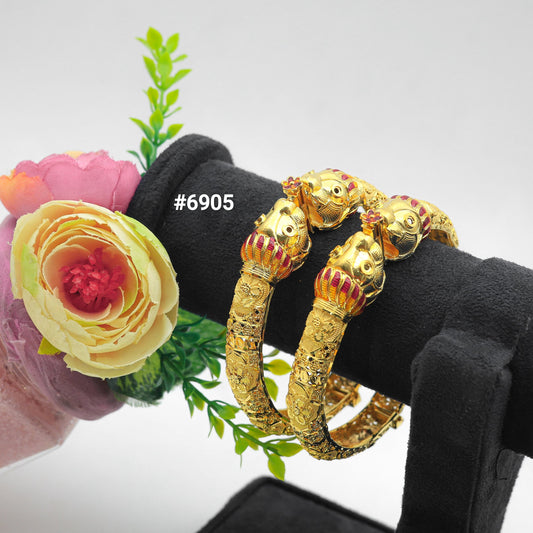 Gold Plated Bangles, PMJ Model No : 6905